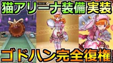 【ドラクエウォーク】にゃんにゃんアリーナ装備ガチャが実装！ゴドハンの大幅強化来るぞ！